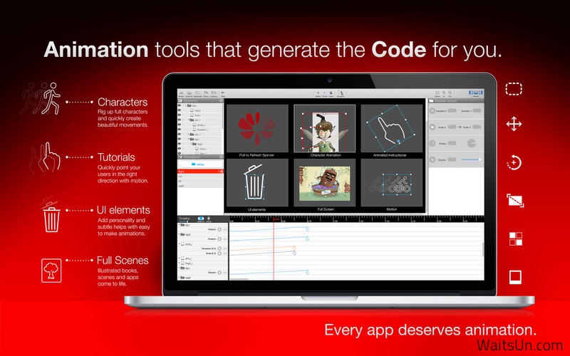 Core Animator for Mac 1.1 破解版 – Mac上优秀的动画开发工具-麦氪派