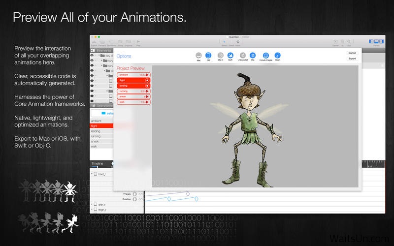 Core Animator for Mac 1.1 破解版 – Mac上优秀的动画开发工具-麦氪派