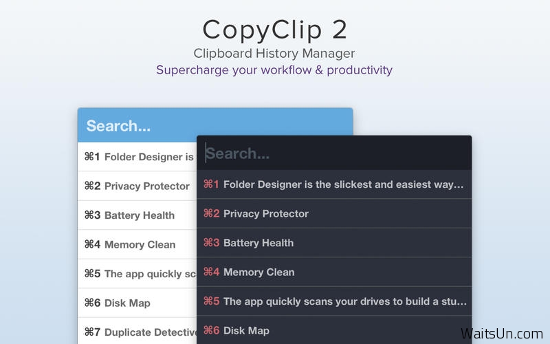 CopyClip 2 for Mac 2.0.8 破解版 – 优秀的剪切板增强工具