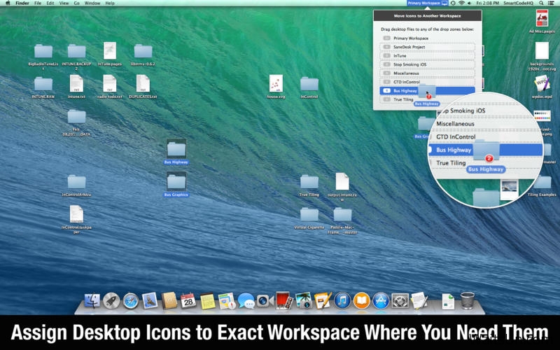 SaneDesk for Mac 2.0 破解版 – 虚拟桌面管理软件