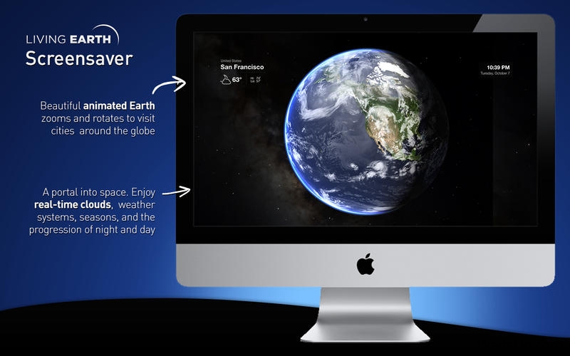 Living Earth for Mac 1.2.4 破解版 – Mac上绚丽的世界时间和天气软件-麦氪派