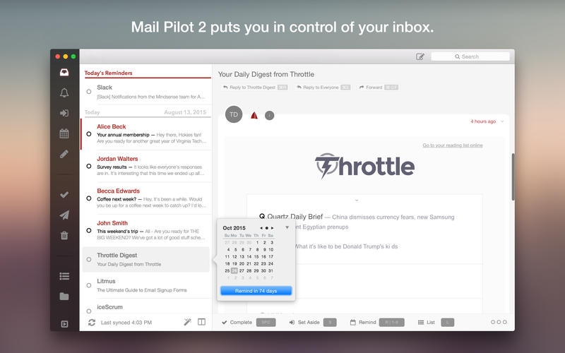 Mail Pilot 2 for Mac 2.1 破解版 – 优秀的邮件客户端