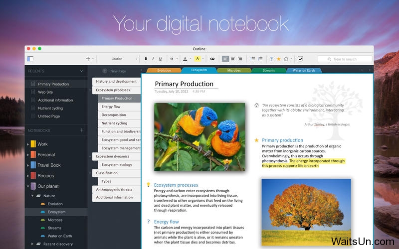 Outline for Mac 3.5.2 破解版下载 – 优秀的笔记软件