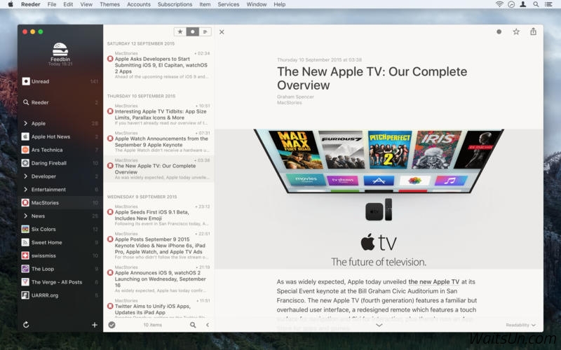 Reeder 3 for Mac 3.0.1 破解版 – 最优秀的RSS阅读器