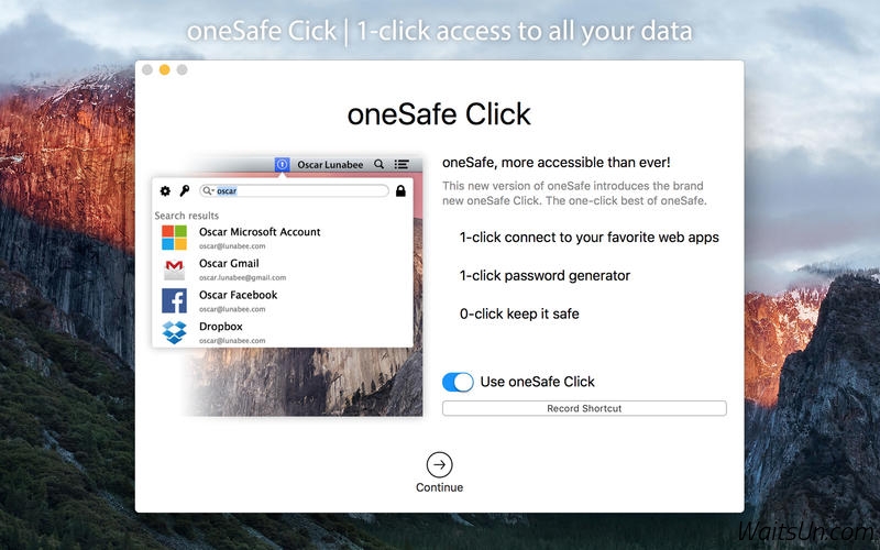 oneSafe 2.2.5 Mac 破解版 – 强大安全的密码管理工具