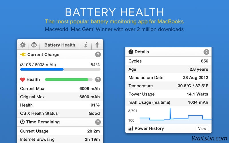 Battery Health for Mac 5.1 激活版 – 全能电池健康医生查看器-麦氪派