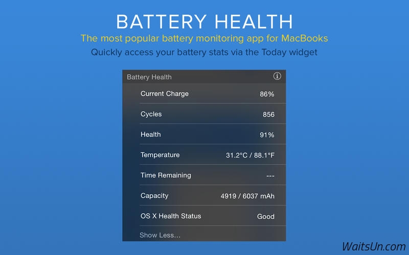 Battery Health for Mac 5.1 激活版 – 全能电池健康医生查看器-麦氪派