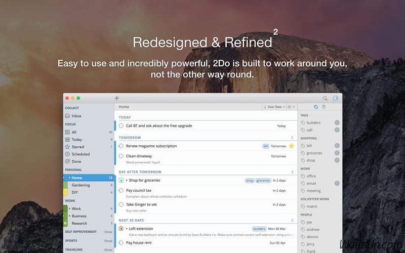 2Do 2 for Mac 2.2.1 破解版 – 优秀的待办事项管理GTD工具