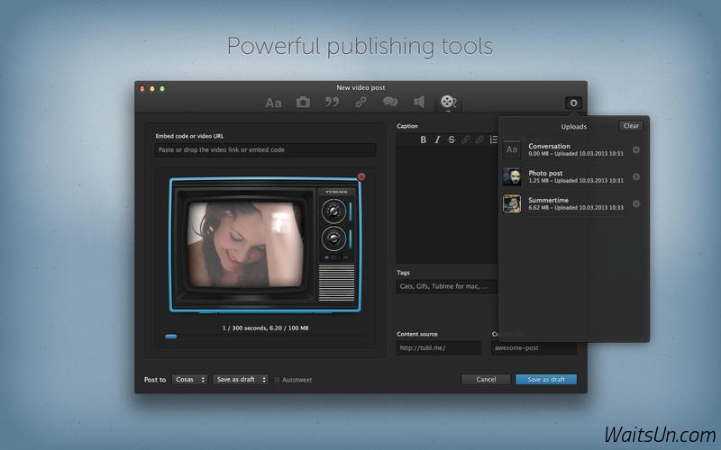 Tublme for Tumblr for Mac 1.2 激活版 - Mac上优秀的Tumblr客户端