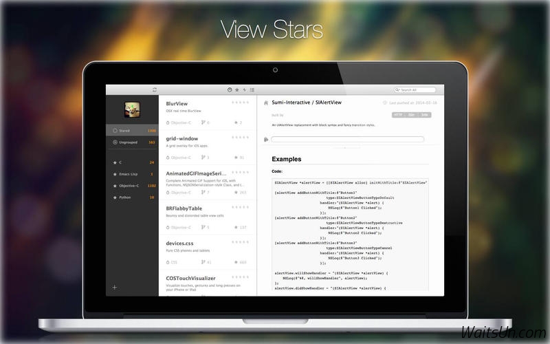 Oh My Star for Mac 1.1.9 激活版 – 实用的Github Repo管理工具-麦氪派
