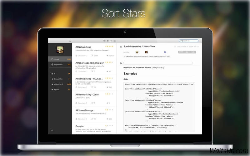 Oh My Star for Mac 1.1.9 激活版 – 实用的Github Repo管理工具-麦氪派