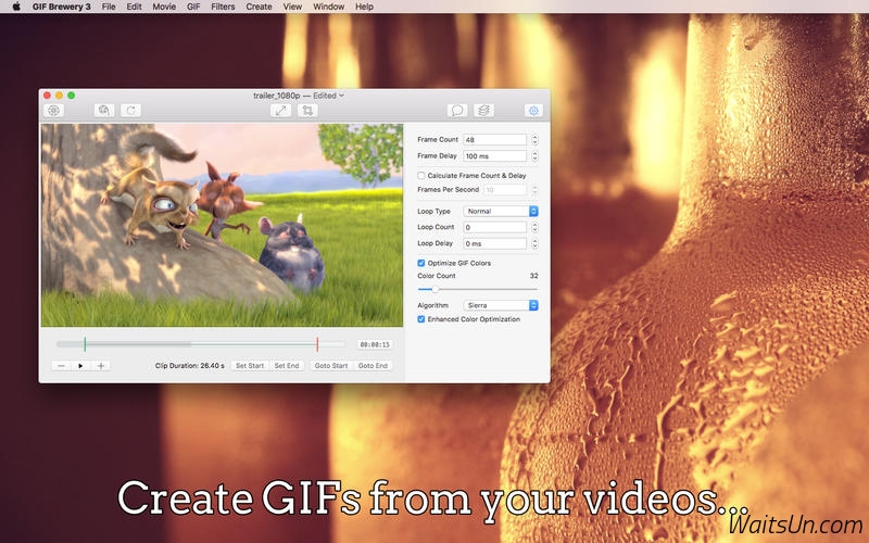 GIF Brewery for Mac 3.0.2 激活版 – Mac上优秀的GIF动画制作软件-麦氪派