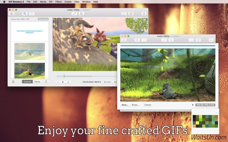 GIF Brewery for Mac 3.0.2 激活版 – Mac上优秀的GIF动画制作软件-麦氪派