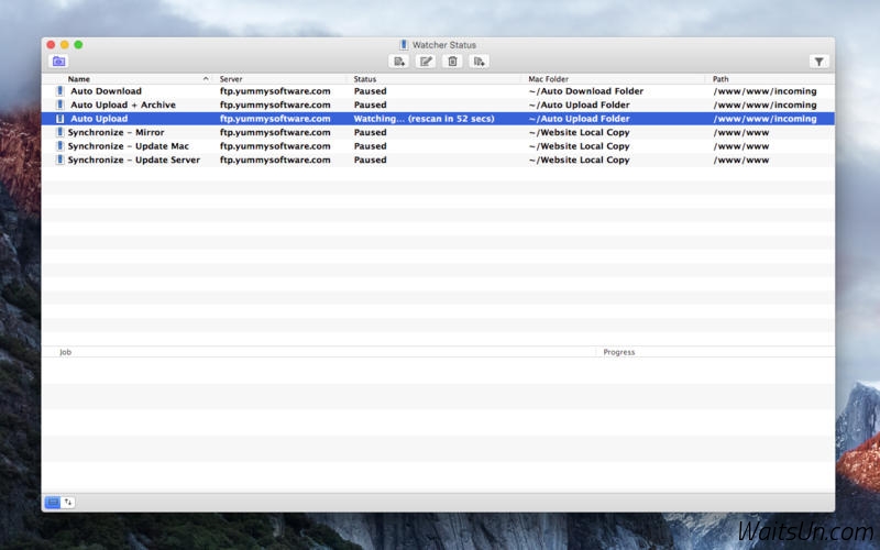 Yummy FTP Watcher for Mac 3.0.9 破解版 – FTP自动上传/下载/同步工具