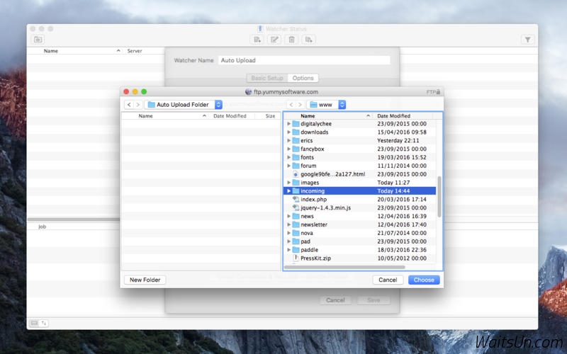 Yummy FTP Watcher for Mac 3.0.9 破解版 – FTP自动上传/下载/同步工具