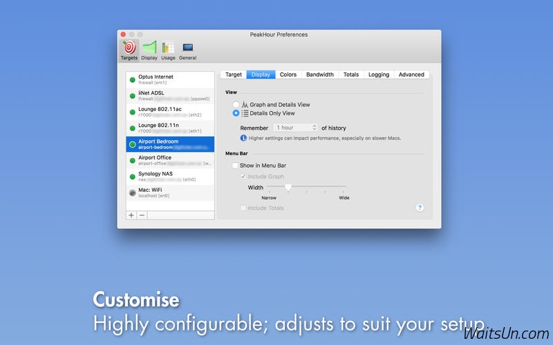 Network bandwidth monitor mac
