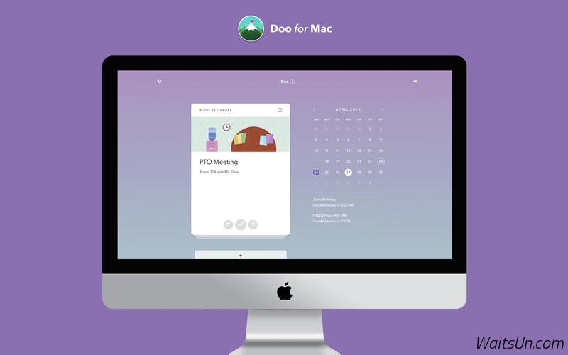 Doo – Get Things Done for Mac 1.0.1 激活版 – 卡片式简约任务日历提醒工具