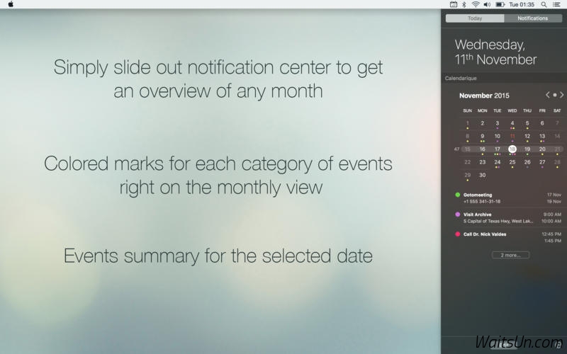Calendarique for Mac 1.3 破解版 – 优秀的日历软件-麦氪派