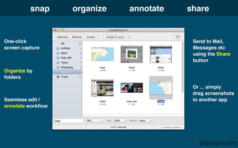 SnapNDrag Pro for Mac 4.1.6 激活版 – Mac上优秀的截图和管理工具