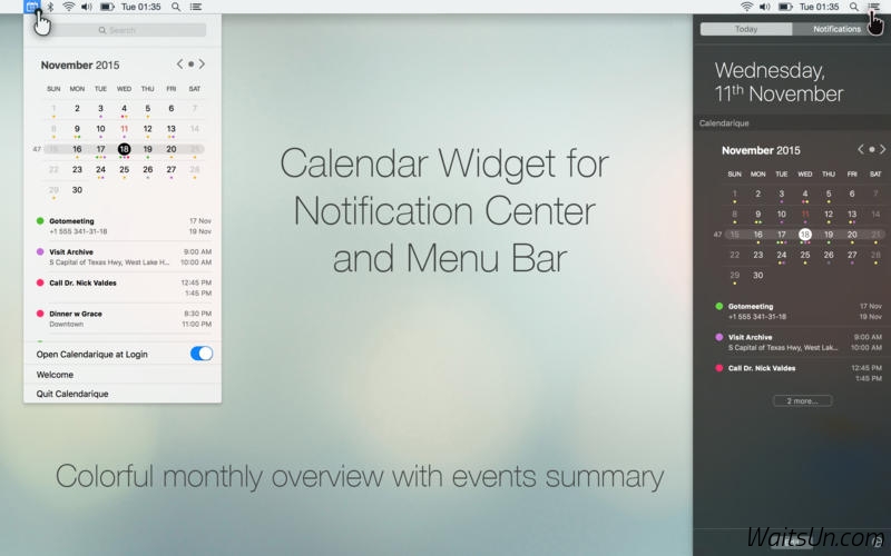 Calendarique for Mac 1.3 破解版 – 优秀的日历软件-麦氪派