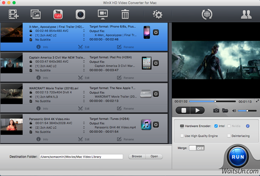 WinX HD Video Converter for Mac 5.9.3 序号版 – 专业HD高清转换工具-麦氪派