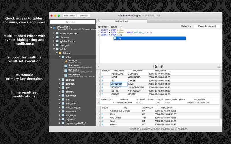 SQLPro Studio for Mac 1.0.41 破解版 – 优秀的数据库客户端