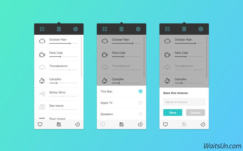 Noizio for Mac 1.5 破解版 – 优秀的环境噪音模拟工具-麦氪派