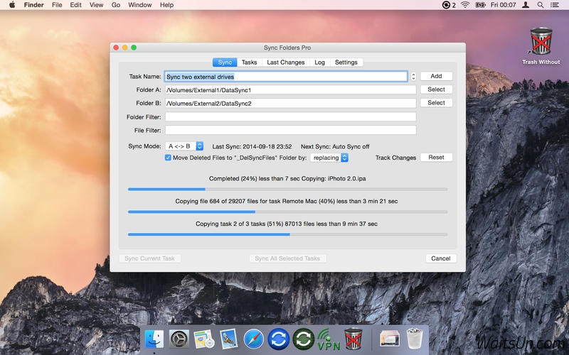Sync Folders Pro for Mac 3.3.1 激活版 – Mac上优秀的文件夹同步工具