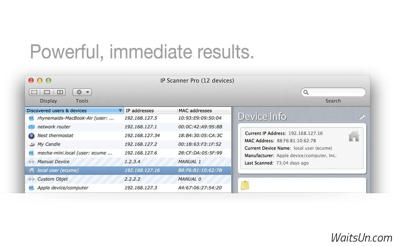 IP Scanner Pro for Mac 3.50 序号版 – Mac上优秀的局域网扫描工具-麦氪派