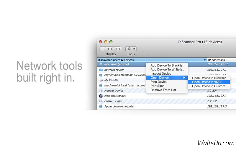 IP Scanner Pro for Mac 3.50 序号版 – Mac上优秀的局域网扫描工具-麦氪派