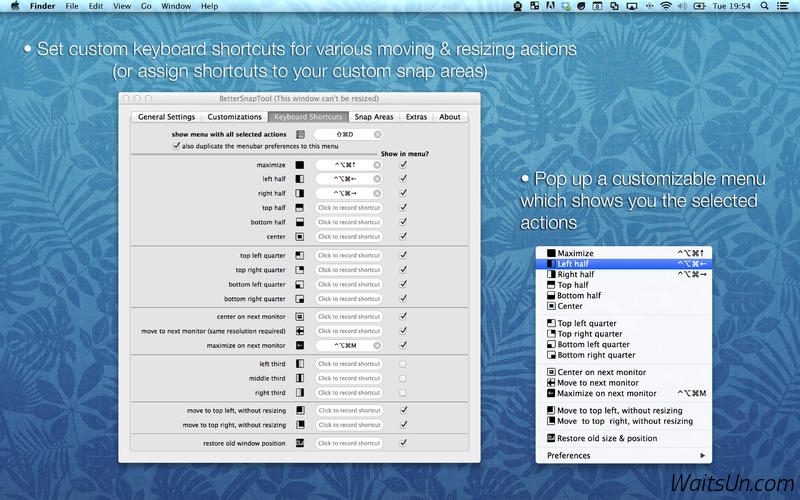 BetterSnapTool 1.9 Mac 破解版 – 最好用的窗口控制工具
