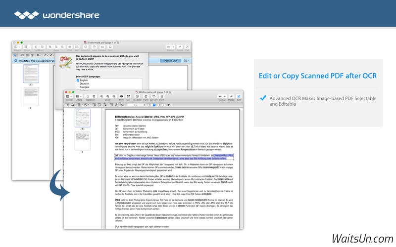 Wondershare pdf editor para mac serial