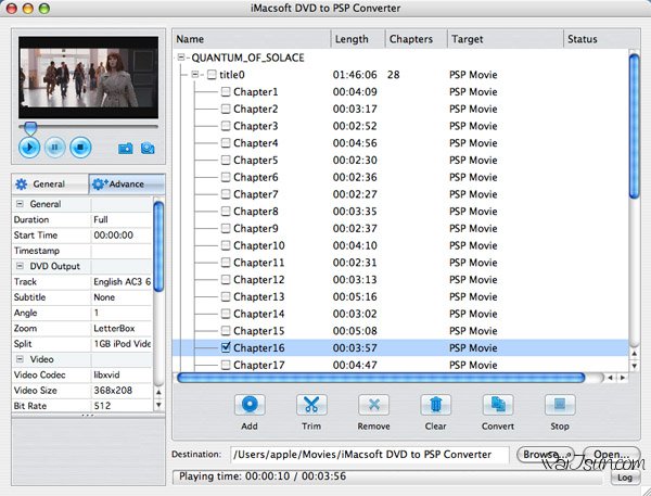 iMacsoft DVD to PSP(高效的PSP视频转换器)-麦氪派