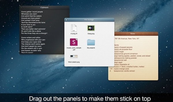 Unclutter for Mac 2.0 破解版 – Mac上高效率的文件信息快速存储工具